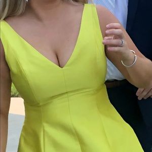Kate Spade New York Green Yellow Neon Dress
